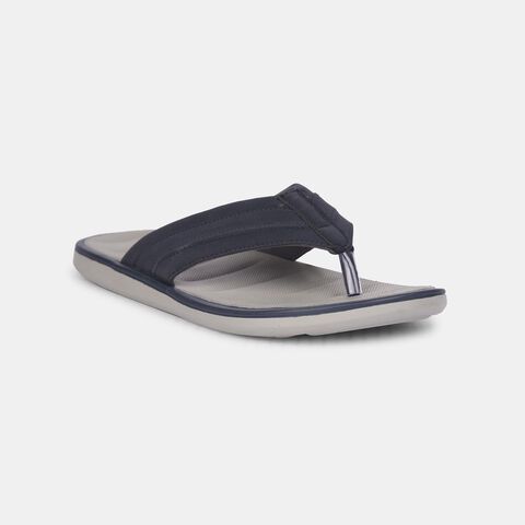 Bata blue casual thong slippers for men